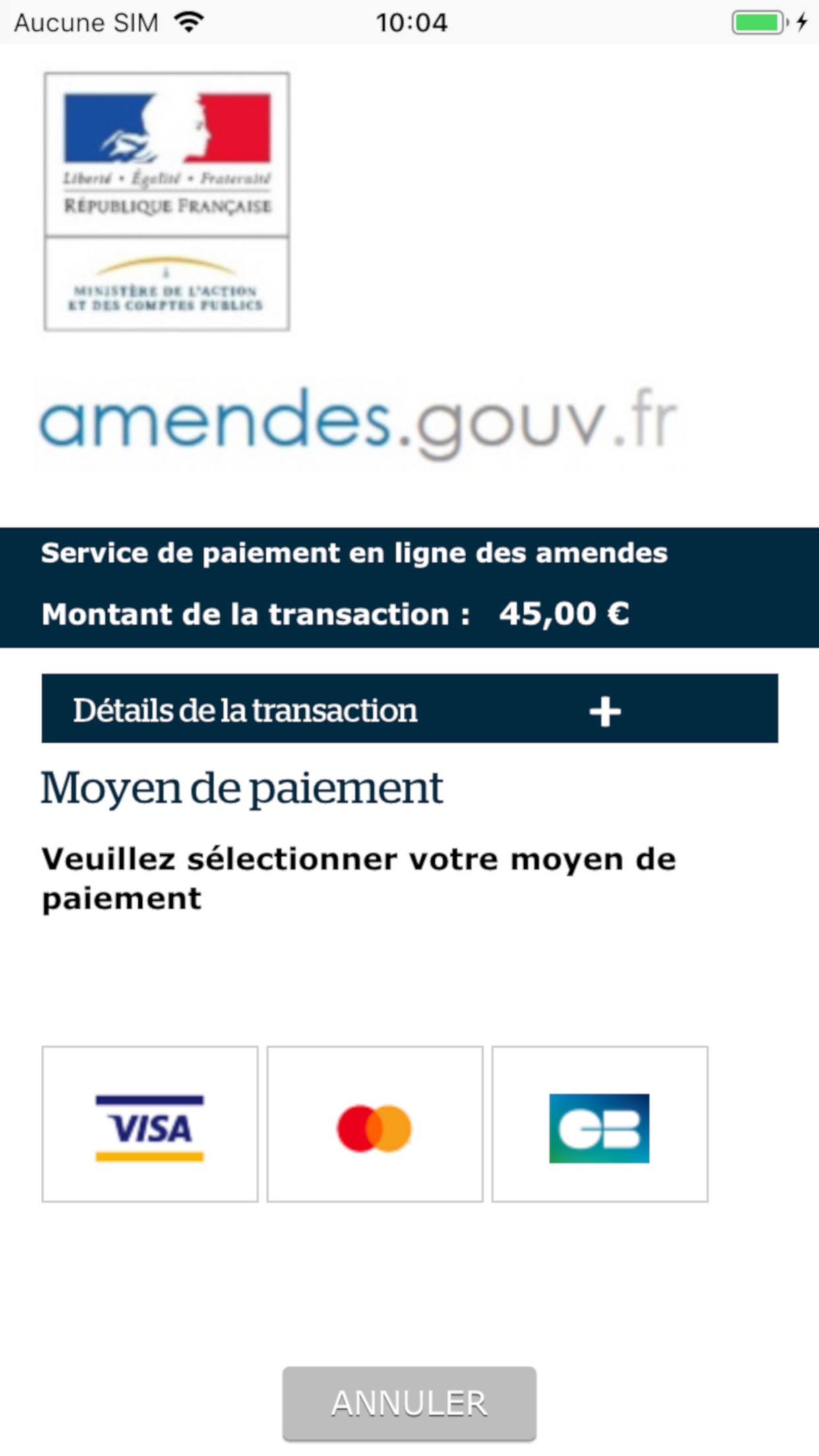 Screenshot 3 of Amendes.gouv