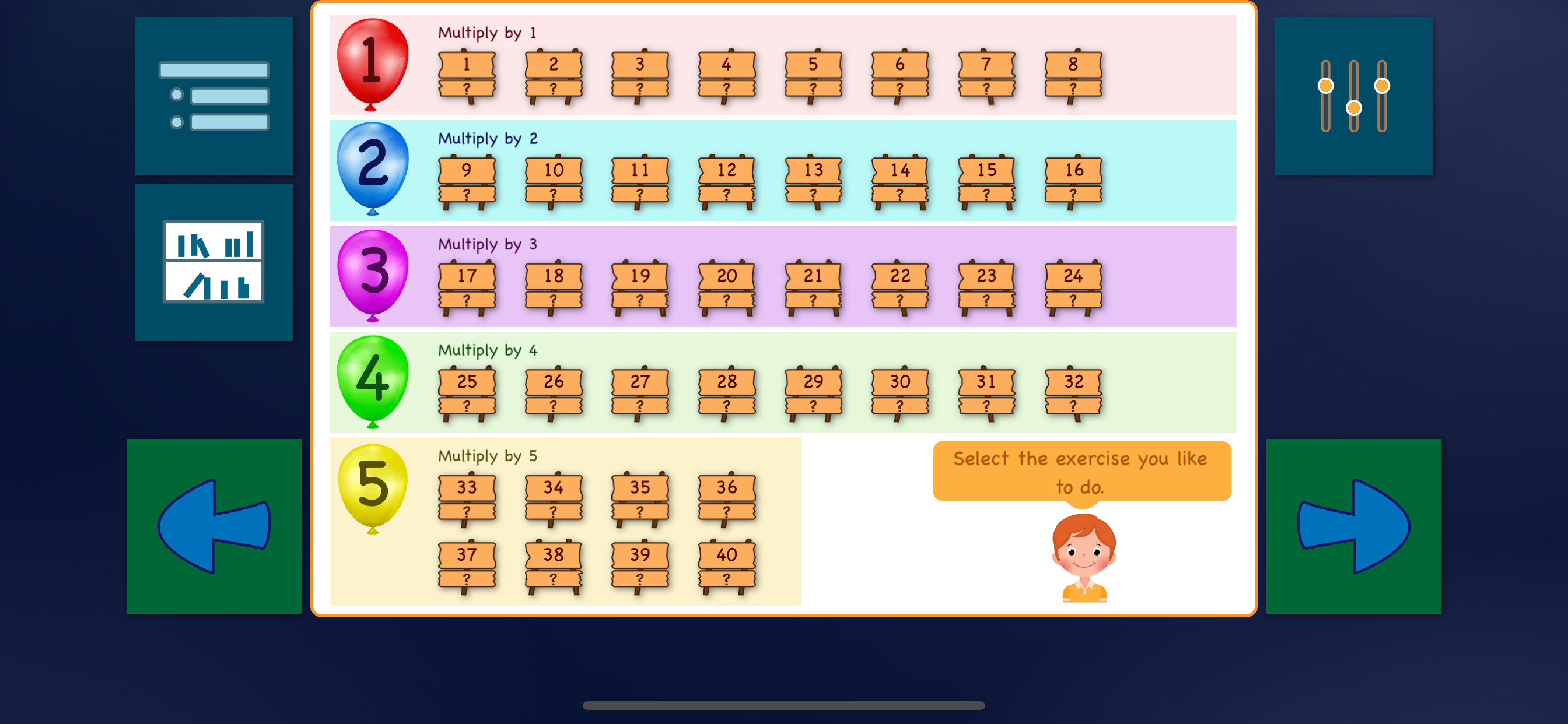 Tabliczka mnożenia do 500