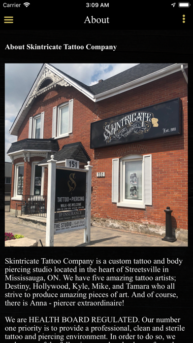 Skintricate Tattoo Company + Screenshot