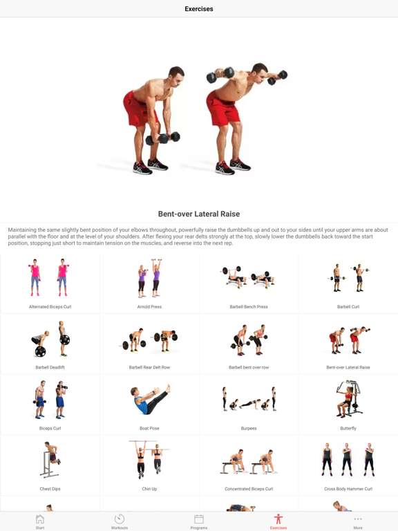 Upper Body Workout Plan iPad screenshot