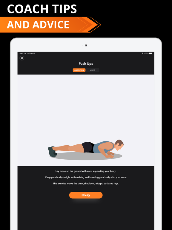 30 Day Workout Challenge Sport iPad screenshot 7 - Health & Fitness app