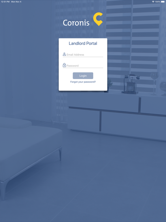 Coronis Landlord iPad screenshot