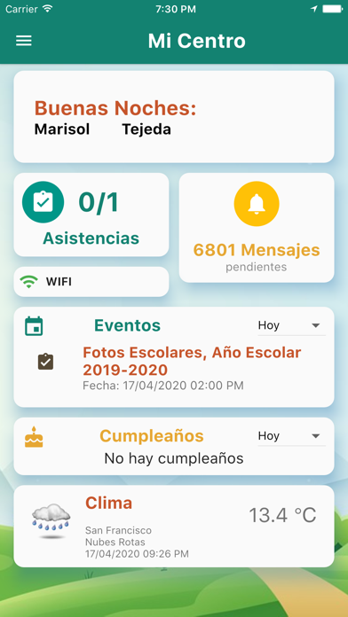 MiCentro Agenda Pequeñín Screenshot