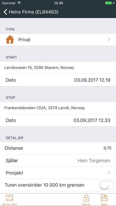 Holte Kjørebok Screenshot