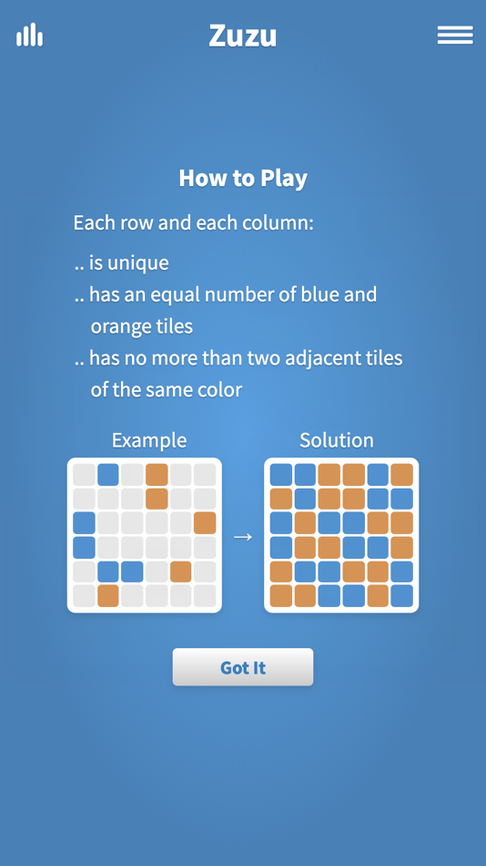 #3. Zuzu · Binary Puzzle Game (iOS) 来自: Matthew Murphy