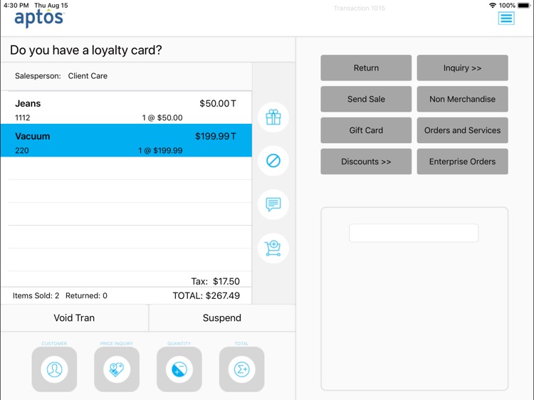 Aptos Store Unified Flow