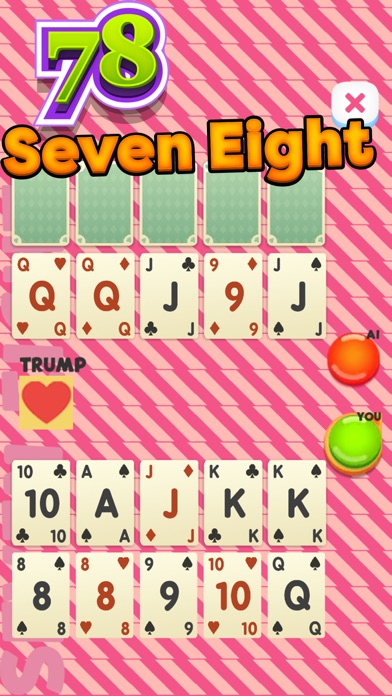 Seven Eight 78 Card Game Screenshot
