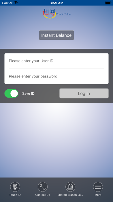 United Energy Credit Union Screenshot