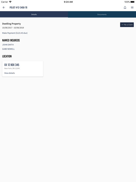 CFM Insurance iPad screenshot