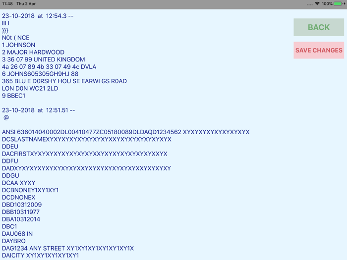 Driver License Reader