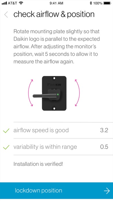 Daikin IAQ Installer Screenshot