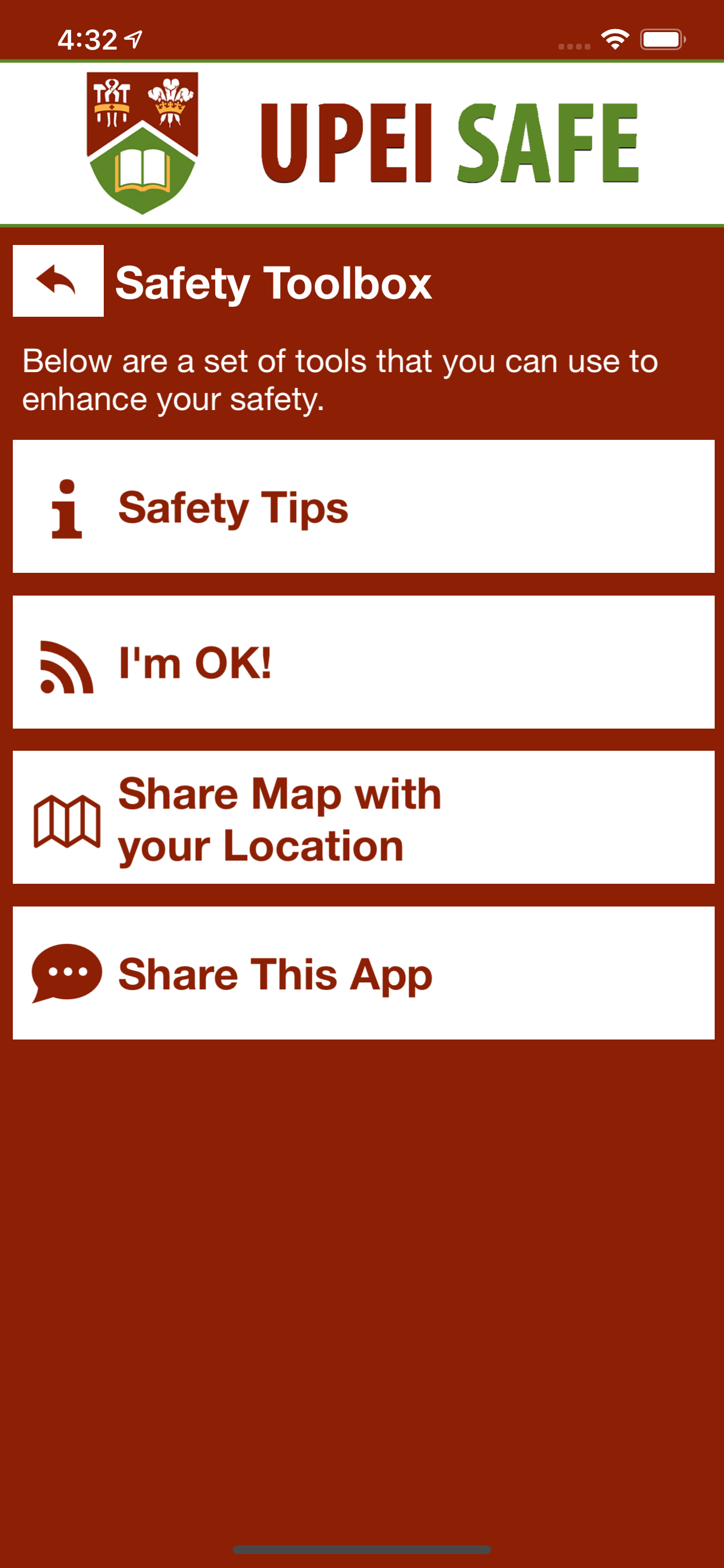 UPEI SAFE screenshot 6