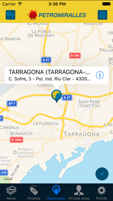 Petromiralles en Ruta Screenshot