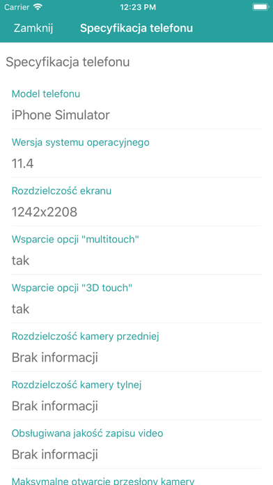 App screenshot