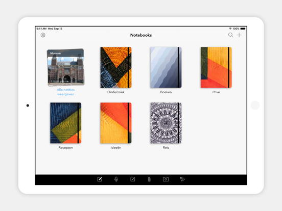 Notebook - AI Noter iPad app afbeelding 1