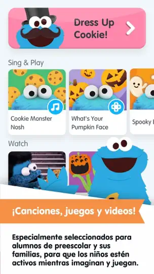 Captura de pantalla de Sesame Street Yourself en iPhone 5