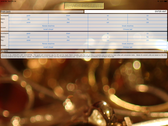 Screenshot #4 pour Jeweler's Unit Converter Lite