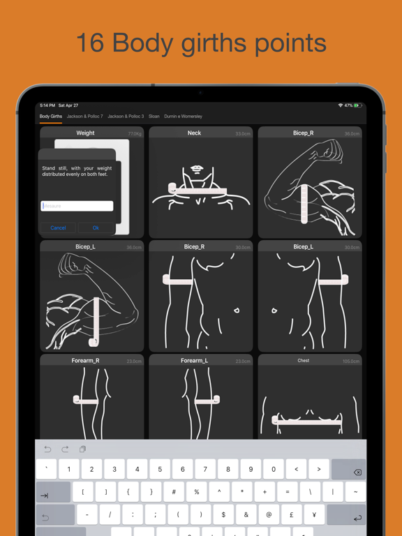 Screenshot #4 pour Girths & caliper