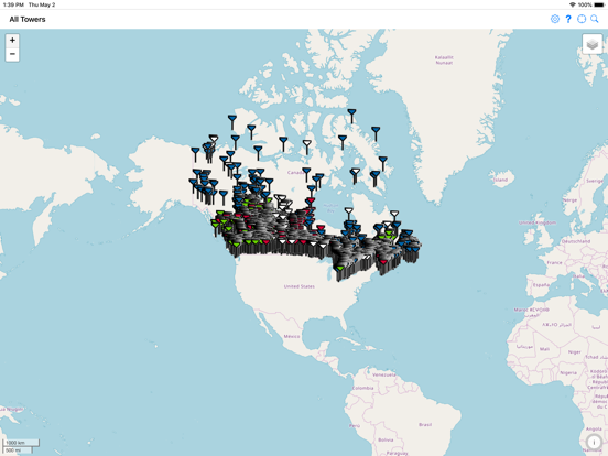 TowerLocator Canada iPad screenshot 5 - Reference app