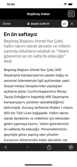 Game screenshot BJK Spor Haber hack