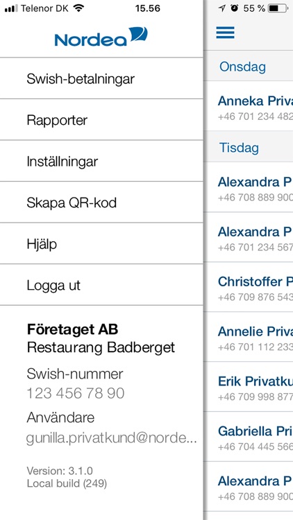 Nordea Swish Företag screenshot-3