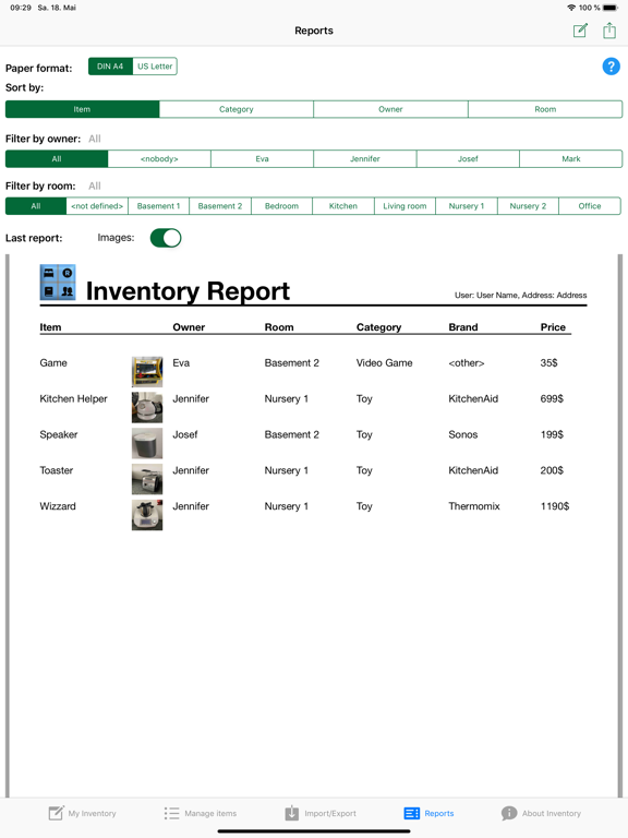 InventoryApp by MD iPad screenshot 4 - Productivity app