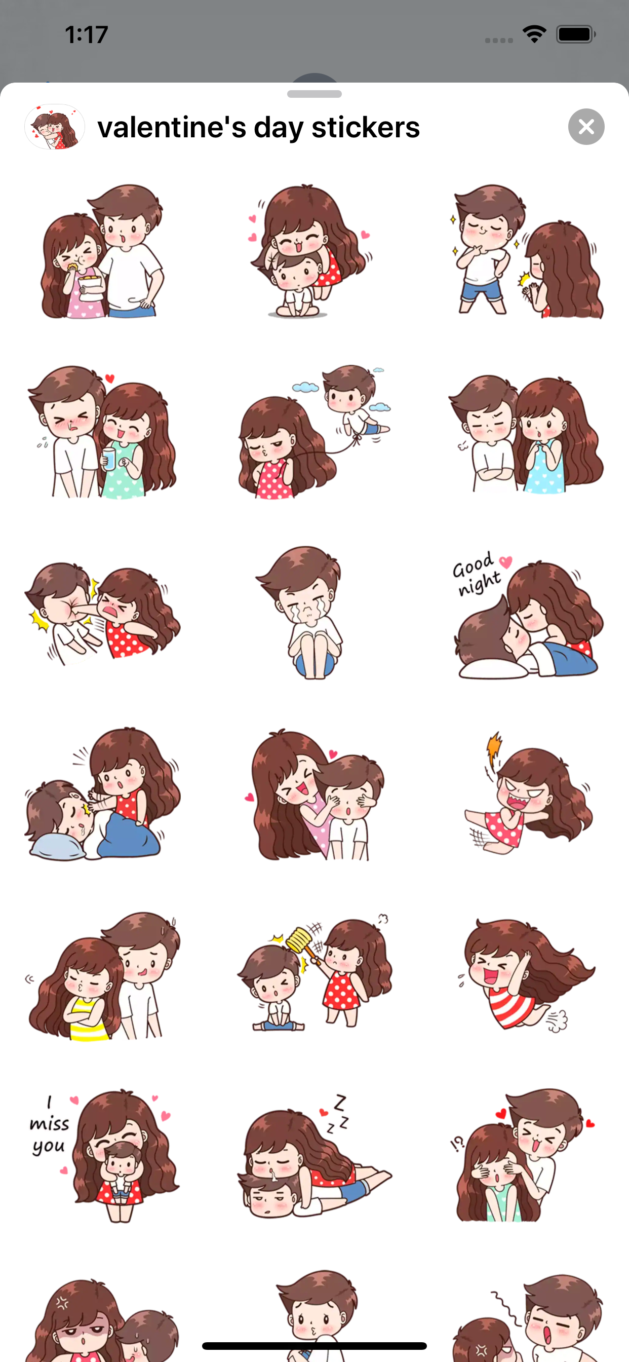 valentine's day stickers screenshot 4