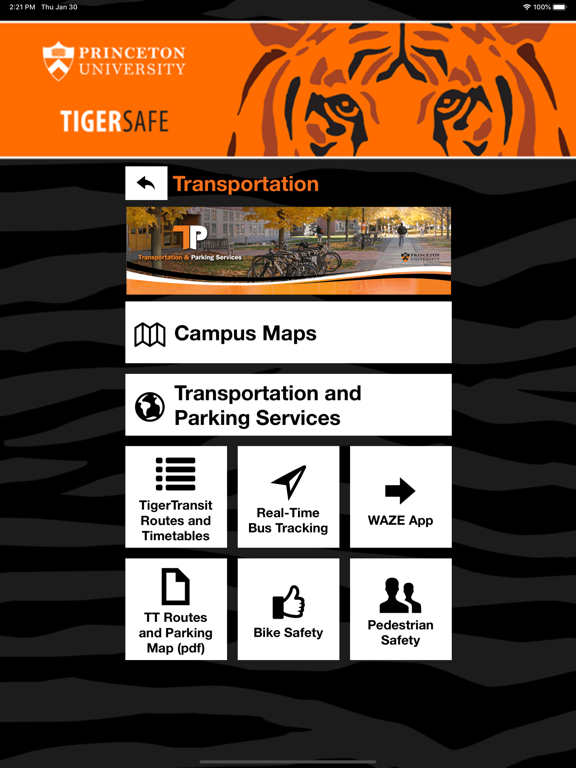 TigerSafe - Princeton iPad screenshot