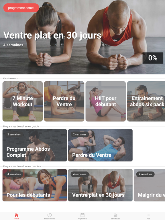 Screenshot #4 pour Programme Abdominaux Débutant