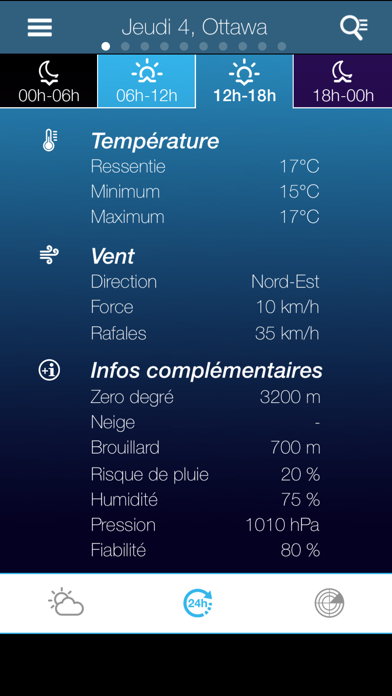 Screenshot #3 pour Weather for Canada