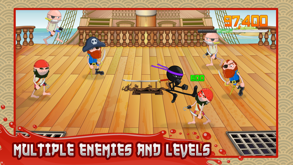 #3. Stickninja Smash (iOS) By: Dobsoft Studios
