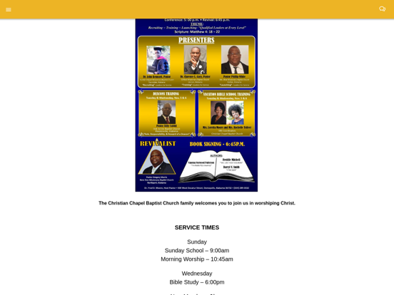 Screenshot #4 pour Christian Chapel Baptist Ch.