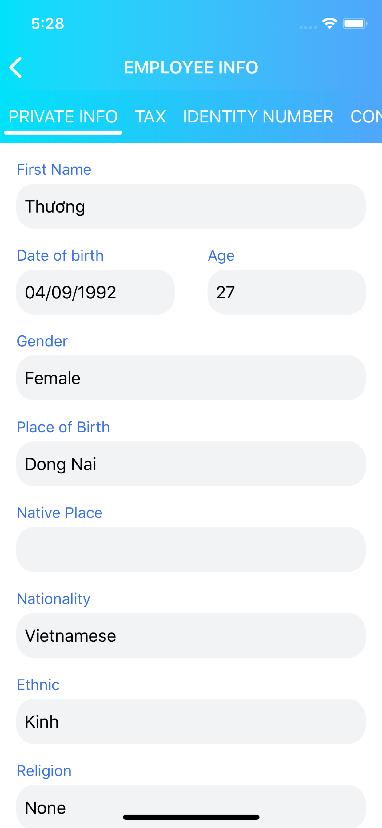 HRIS.PMH screenshot 3