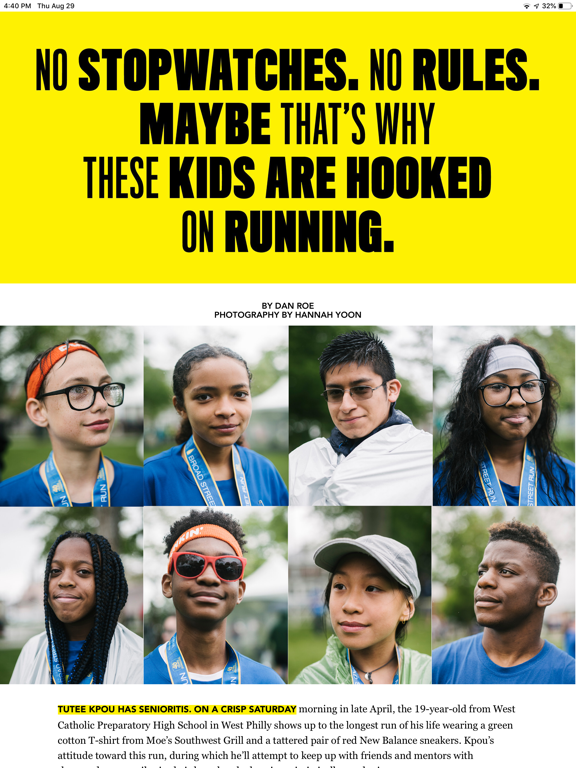 Runner's World iPad screenshot 5 - Health & Fitness app