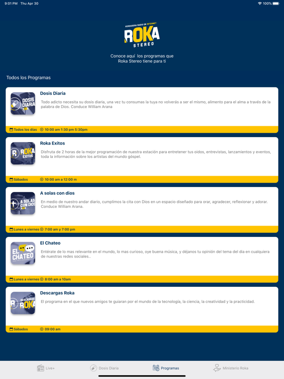 Roka Stereo iPad screenshot 4 - Entertainment app