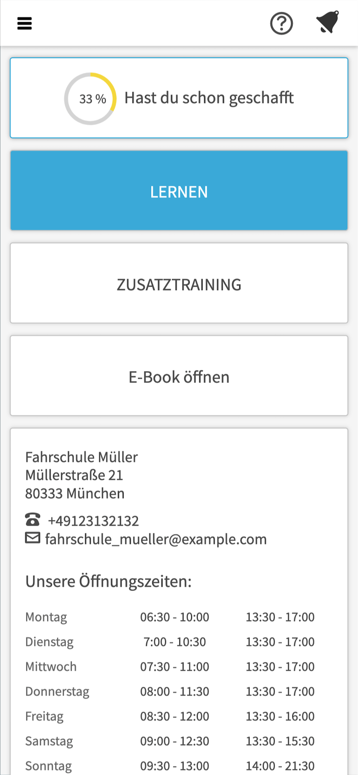 Fahrschulcard