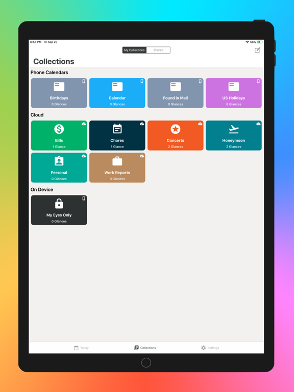 Glances+ iPad screenshot 4 - Productivity app