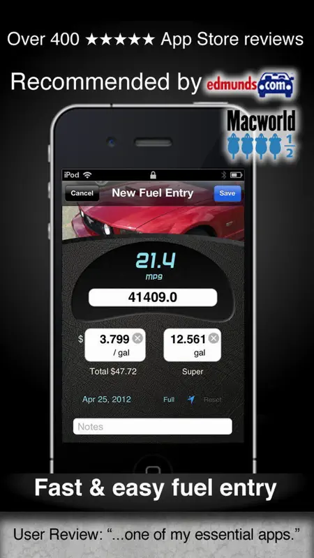 Car Care fuel & service log screenshot 1 of 5