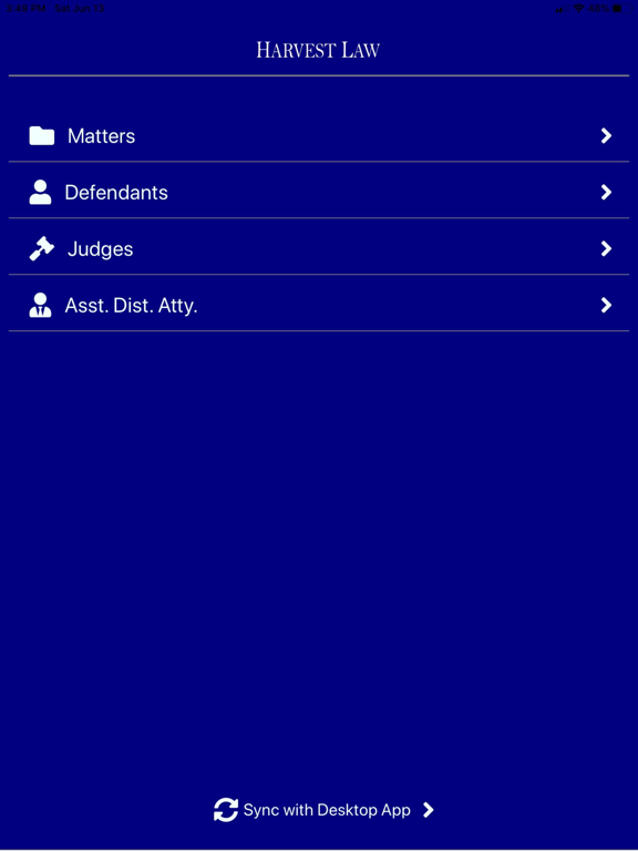 Screenshot #4 pour Harvest Law Mobile