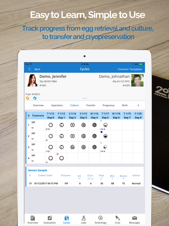 nAble IVF EMR app screenshot 3