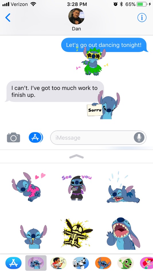 #1. Disney Stickers: Stitch Pack 2 (iOS) Por: Disney