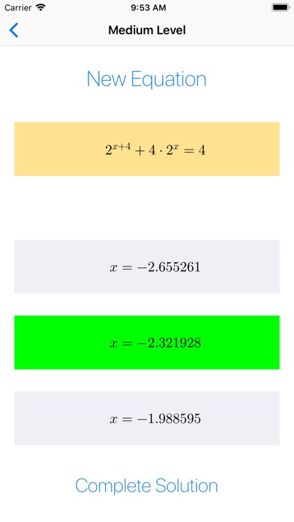 Exponential Equations   ++ screenshot-4