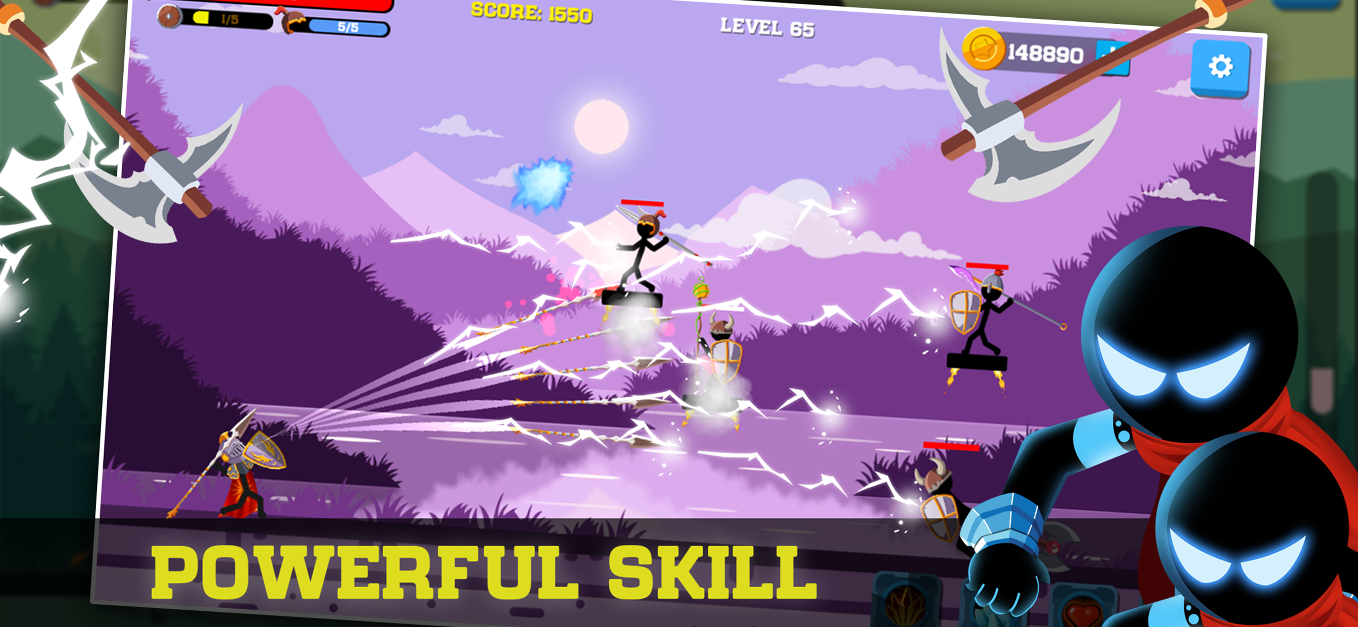 Stickman Archer - Spear War