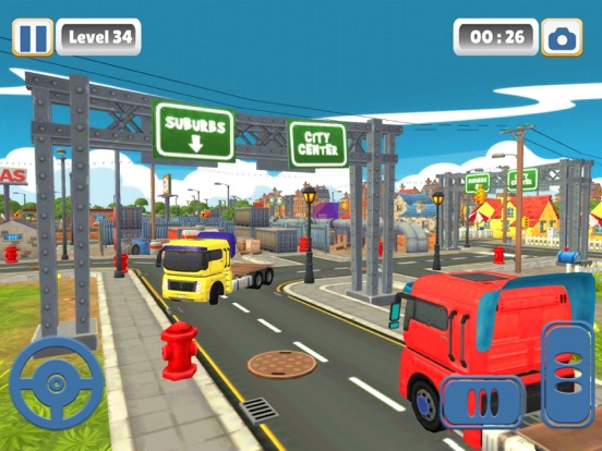 Screenshot #6 pour Cargo Truck Toon City Simulato