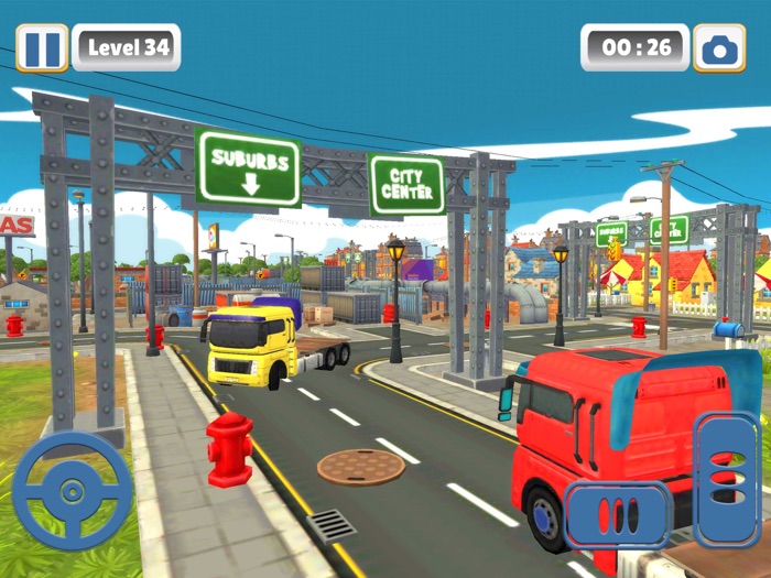 Cargo Truck Toon City Simulato