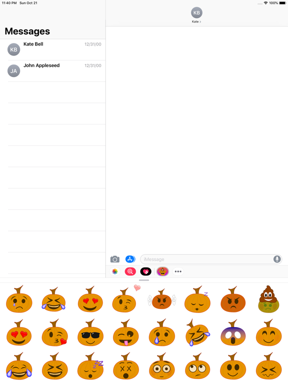 Jack O Moji iPad screenshot 10 - Stickers app