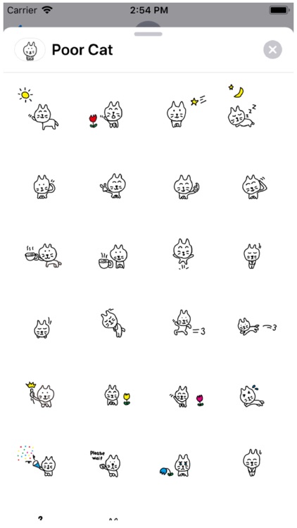 Poor Cat Stickers