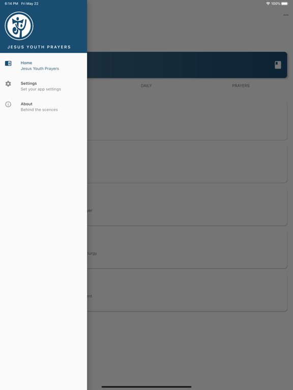 Jesus Youth Prayers iPad screenshot 8 - Productivity app
