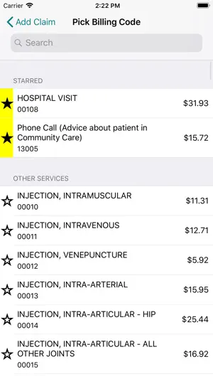 Dr. Bill - OHIP & MSP billing screenshot 2