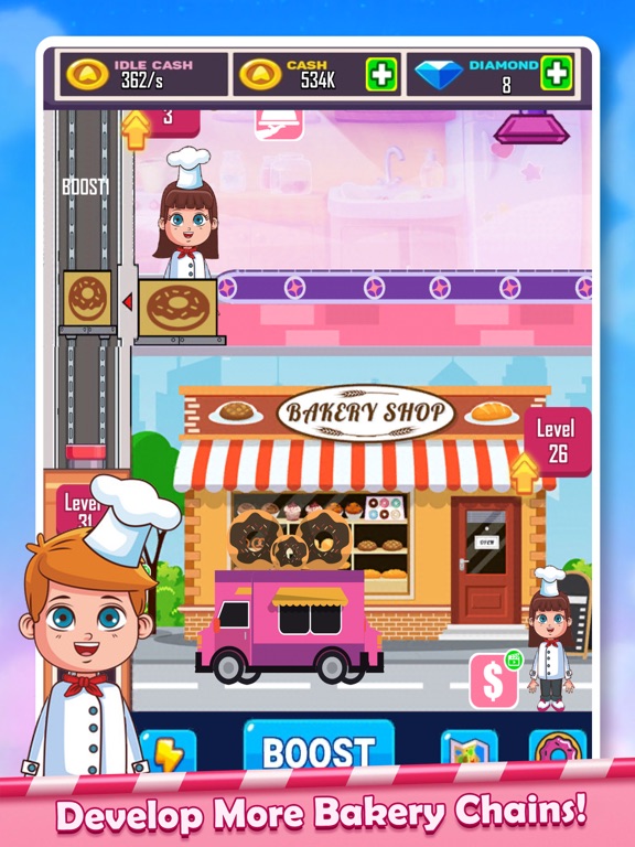 Screenshot #6 pour Cooking Idle Donut Baking Game